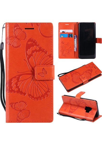 Samsung Galaxy S9 Flip Kickstand Manyetik Kapak Pu Deri Kılıf ile (Yurt Dışından)