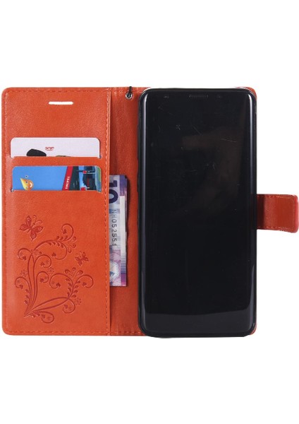 Samsung Galaxy S9 Flip Kickstand Manyetik Kapak Pu Deri Kılıf ile (Yurt Dışından)