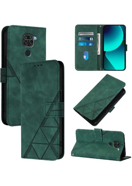 Xiaomi Redmi Için Not 9 4g Pu Deri Cüzdan Kapak Çevirin Folio Kitap (Yurt Dışından)