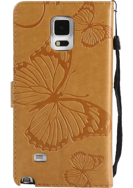 Samsung Galaxy Not 4 Için Kılıf Pu Deri Flip Kickstand Darbeye Kapak (Yurt Dışından)