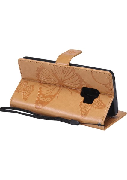 Samsung Galaxy S9 Flip Kickstand Manyetik Kapak Pu Deri Kılıf ile (Yurt Dışından)