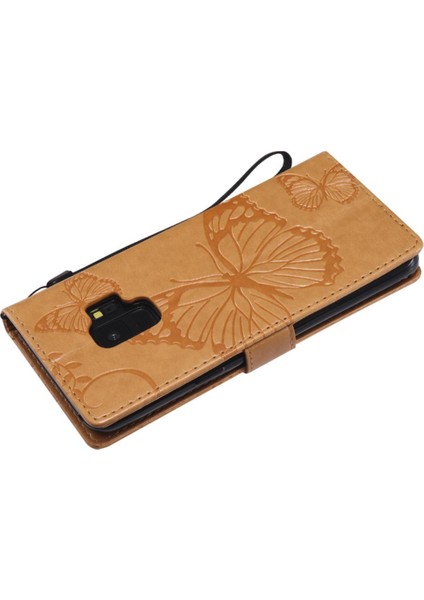 Samsung Galaxy S9 Flip Kickstand Manyetik Kapak Pu Deri Kılıf ile (Yurt Dışından)