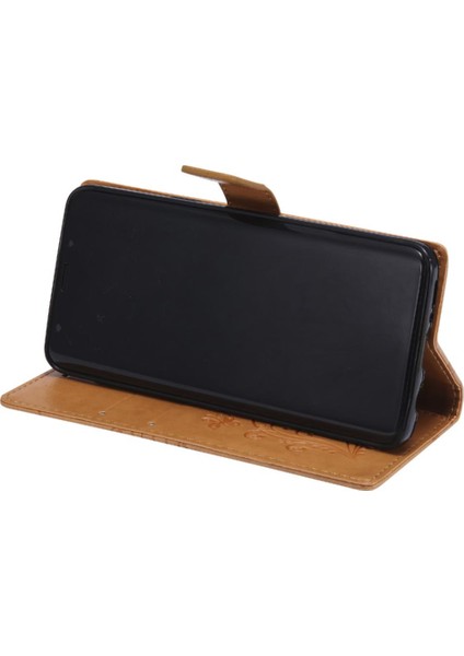 Samsung Galaxy S9 Flip Kickstand Manyetik Kapak Pu Deri Kılıf ile (Yurt Dışından)