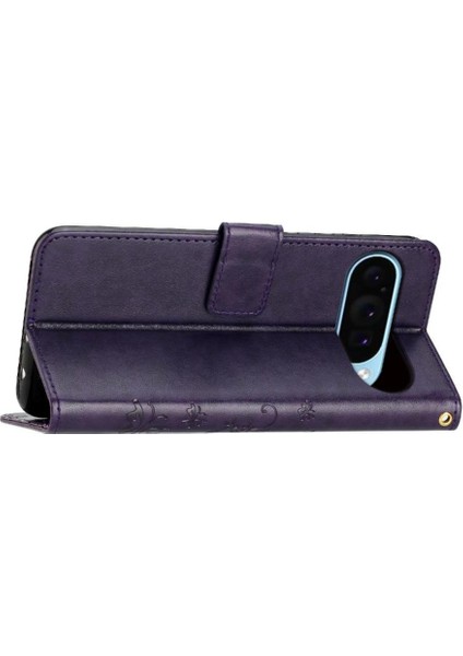 Google Pixel 9 Pu Deri Manyetik Kapatma Kickstand Kartı Için Filp Durumda (Yurt Dışından) fırsatları