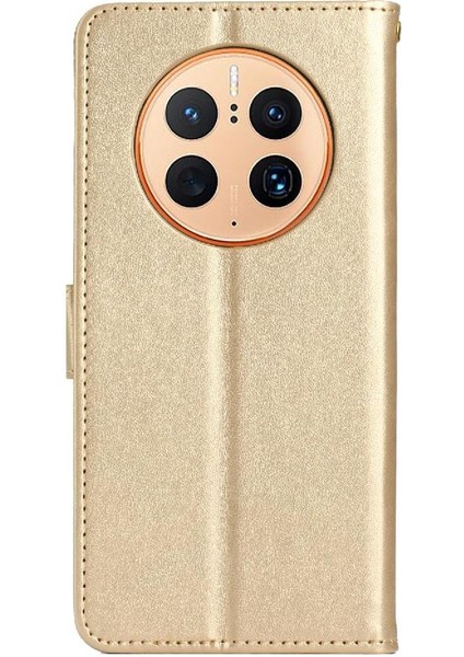Huawei Mate 50 Pro Için Filp Durumda Manyetik Kapatma Kart Tutucu Bilek Kayışı (Yurt Dışından)