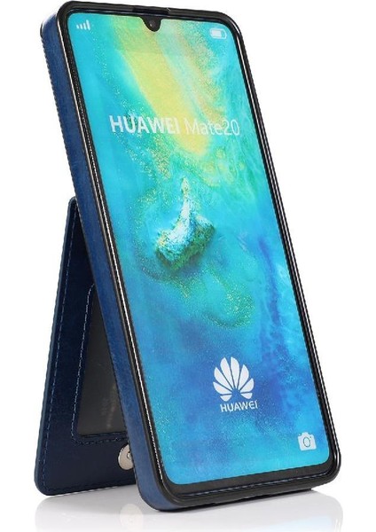Kredi Manyetik Toka Kickstand ile Huawei Mate 20 Pro ile Uyumlu (Yurt Dışından)