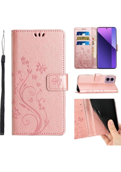Motorola Moto G24 Kart Tutucu Pu Deri Bilek Kayışı Kapatma Için Filp Durumda (Yurt Dışından)