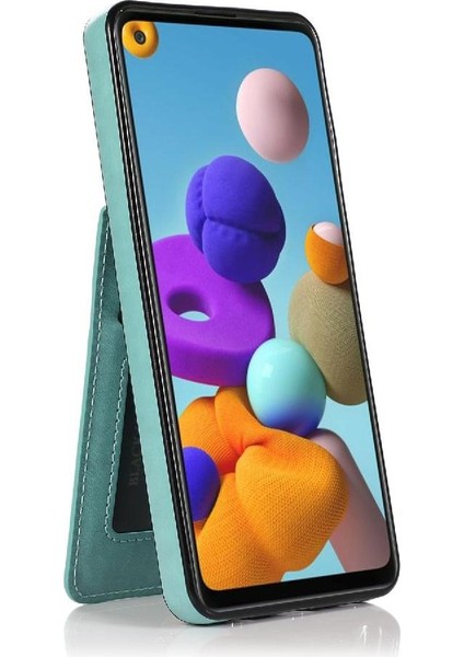 Samsung Galaxy A21S Premium Kılıf Cüzdan ile Uyumlu (Yurt Dışından)