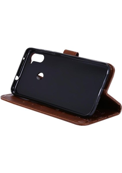 Samsung Galaxy A11 Için Kickstand Durumda Kart Tutucu Pu Deri Bilek (Yurt Dışından)