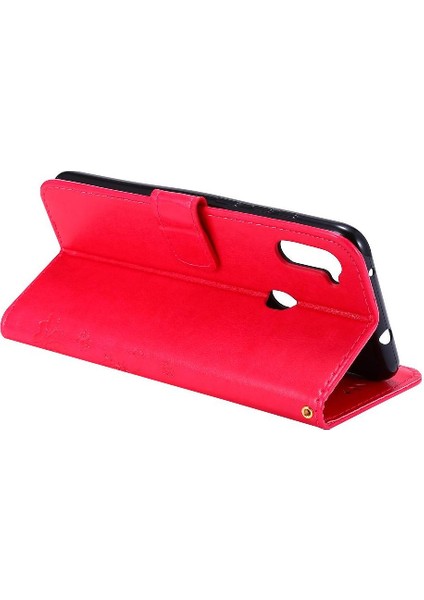 Samsung Galaxy A11 Için Kickstand Durumda Kart Tutucu Pu Deri Bilek (Yurt Dışından)