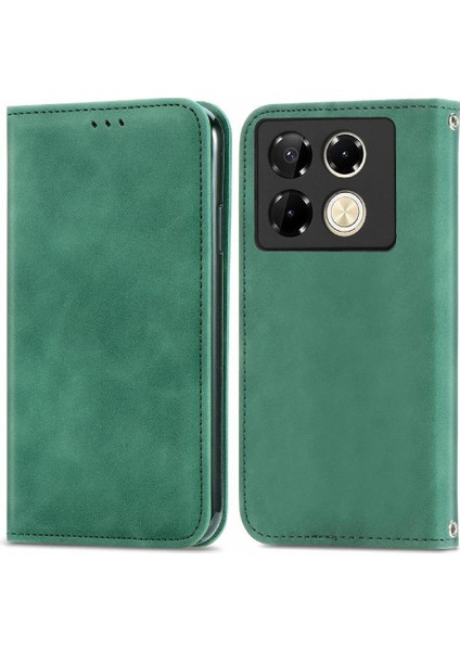 Infinix Not 40 Pro 4g Için Flip Case Basit Iş Kapak Kapak Cüzdan (Yurt Dışından)