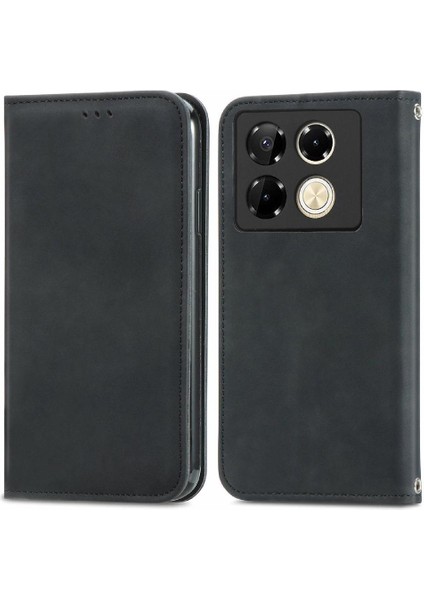 Infinix Not 40 Pro 4g Için Flip Case Basit Iş Kapak Kapak Cüzdan (Yurt Dışından)