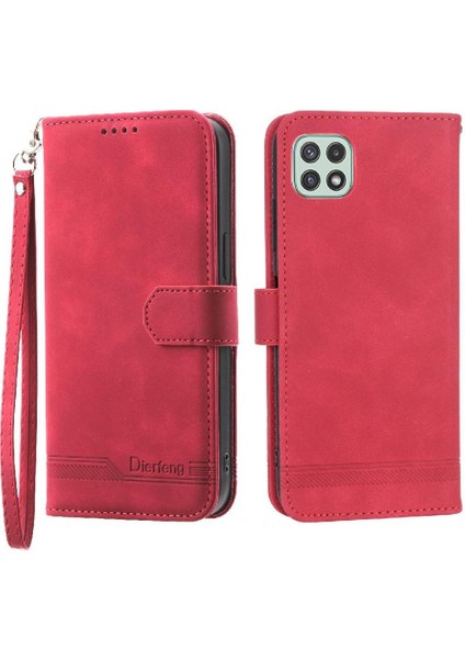 Samsung Galaxy A22 5g Manyetik Kapatma Kart Yuvaları Nakit Için Flip Case (Yurt Dışından)