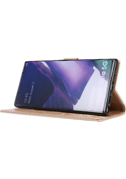 Samsung Galaxy Not 20 Için Filp Durumda Ultra Kart Tutucu Bilek Kayışı Pu (Yurt Dışından)