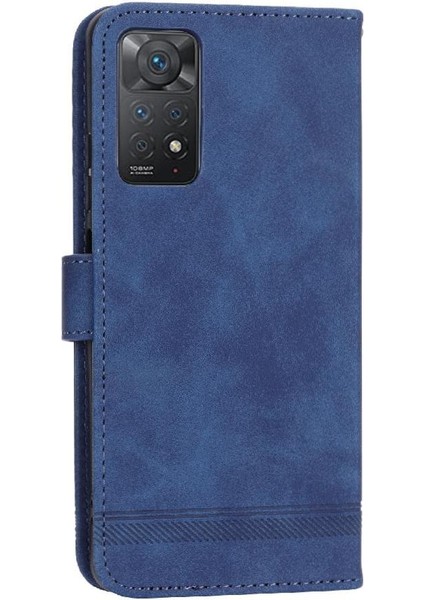 Xiaomi Redmi Not 11 Pro Için Flip Case Manyetik Kapatma Bileklik Kartı (Yurt Dışından)