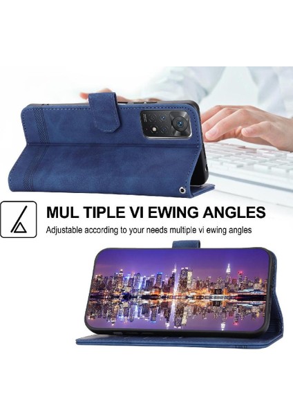 Xiaomi Redmi Not 11 Pro Için Flip Case Manyetik Kapatma Bileklik Kartı (Yurt Dışından)