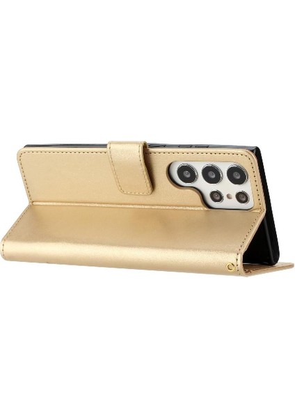 Samsung Galaxy S23 Ultra Kickstand Manyetik Kapatma Bilek Pu Için Filp Durumda (Yurt Dışından) fırsatları