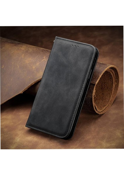 Xiaomi Poco F6 Deri Kılıf Için Flip Case Cüzdan Kapak Kapak Basit (Yurt Dışından) modelleri