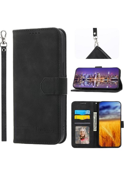 Manyi Mall Samsung Galaxy A13 Premium Kart Yuvaları Bileklik Manyetik Için Flip Case (Yurt Dışından)