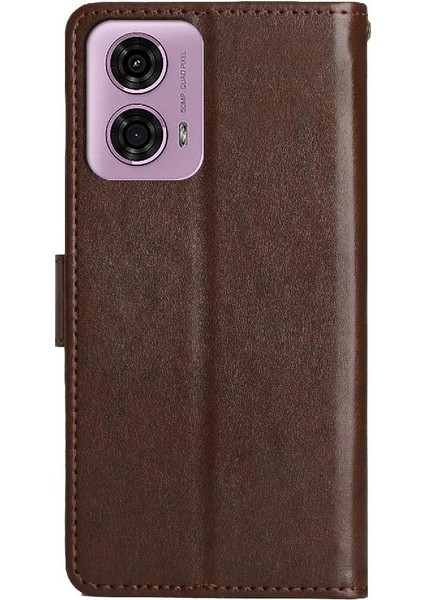 Motorola Moto G24 Kart Tutucu Pu Deri Bilek Kayışı Kapatma Için Filp Durumda (Yurt Dışından) indirimleri