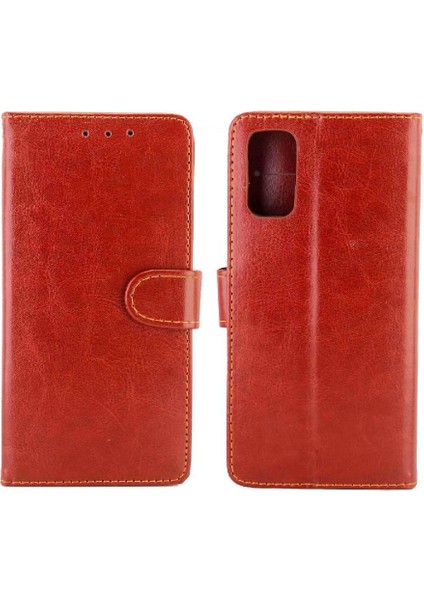 Realme X7 Manyetik Kapatma Pu Deri Darbeye Kickstand Için Flip Case (Yurt Dışından)