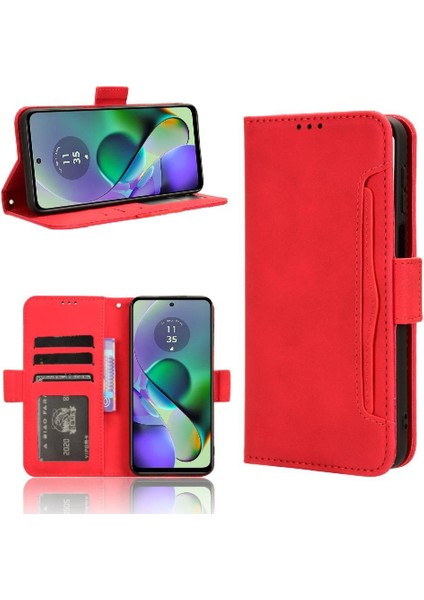 Motorola Moto G54 5g Deri Cüzdan Kapak Manyetik Kapatma Kartı (Yurt Dışından)