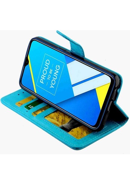 Realme C2 Kickstand Darbeye Pu Deri Kart Tutucu Için Flip Case (Yurt Dışından) indirimleri