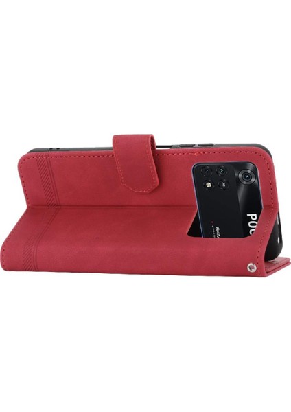 Xiaomi Poco M4 Pro 4g Manyetik Kapatma Nakit Cep Premium Için Flip Case (Yurt Dışından)