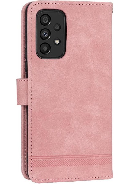 Samsung Galaxy A53 Kart Yuvaları Bileklik Manyetik Kapatma Için Flip Case (Yurt Dışından)