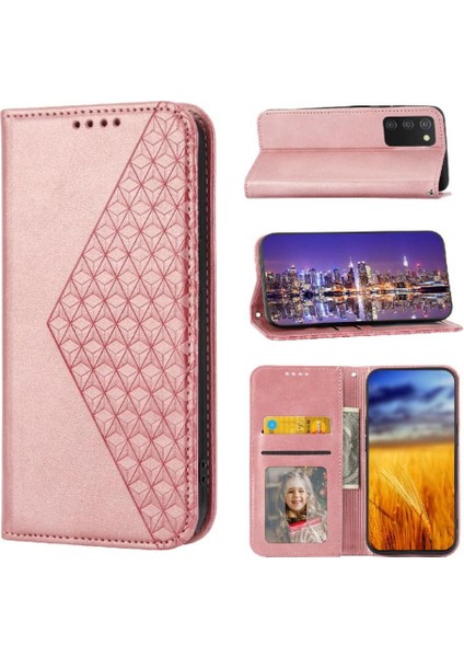 Oppo Oppo 7 5g El Kayışı Günlük Kullanım Için Flip Case Cüzdan Eşkenar Dörtgen Şekli (Yurt Dışından)