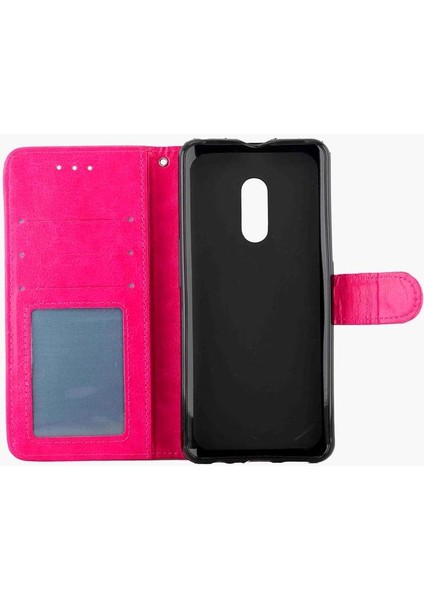 Realme x Kickstand Kart Tutucu Pu Deri Darbeye Dayanıklı Için Flip Case (Yurt Dışından)
