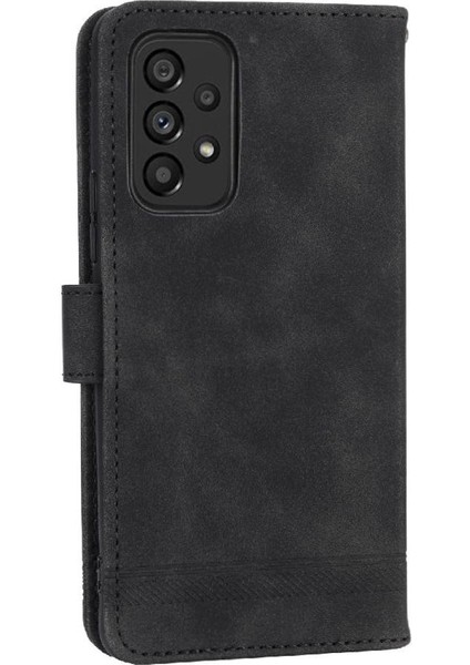Samsung Galaxy A53 Kart Yuvaları Bileklik Manyetik Kapatma Için Flip Case (Yurt Dışından)