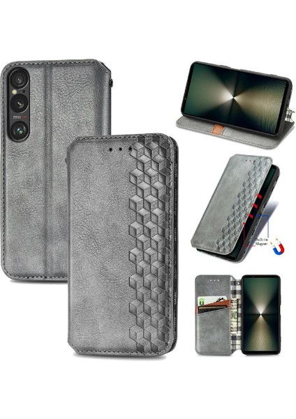 Sony Xperia 1 Vı Için Flip Case Deri Kılıf Kapak Kapak Cüzdan Fonksiyonu (Yurt Dışından)