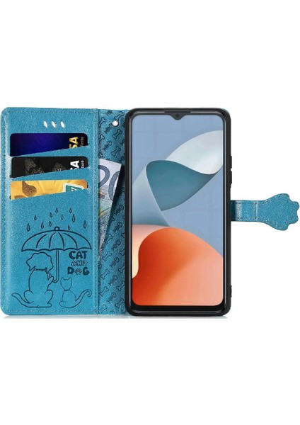 Zte A34 Karikatür Hayvanlar Için Flip Case Kısa Kayış Deri Kılıf Kapak Çevirin (Yurt Dışından) modelleri