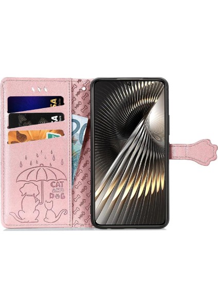 Xiaomi Poco F6 Darbeye Karikatür Hayvanlar Için Flip Case Kapak Kısa (Yurt Dışından)