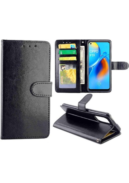 Oppo A74 Darbeye Kickstand Kart Tutucu Manyetik Kapatma Için Flip Case (Yurt Dışından)