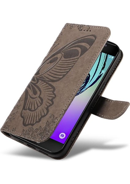 Manyi Mall Samsung Galaxy A3 Için Flip Case 2016 Ayrılabilir El Kayışı Kabartmalı Yüksek (Yurt Dışından)