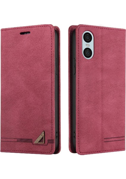 Sony Xperia 10 Vı Premium Deri Premium Deri Iki Için Flip Case (Yurt Dışından)