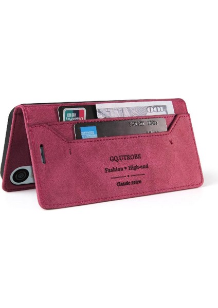 Sony Xperia 10 Vı Premium Deri Premium Deri Iki Için Flip Case (Yurt Dışından) modelleri