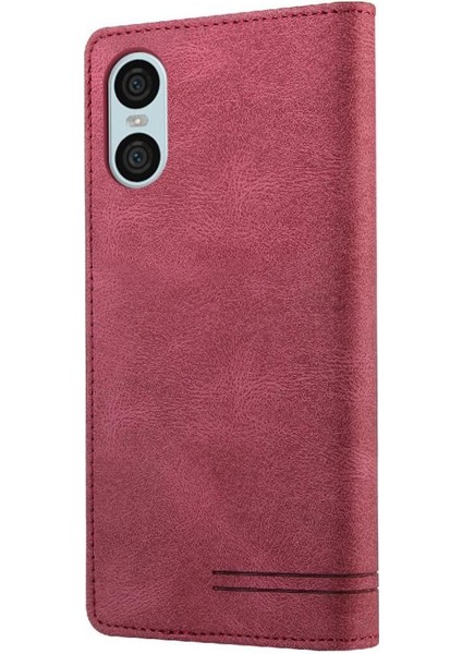 Sony Xperia 10 Vı Premium Deri Premium Deri Iki Için Flip Case (Yurt Dışından) fırsatları