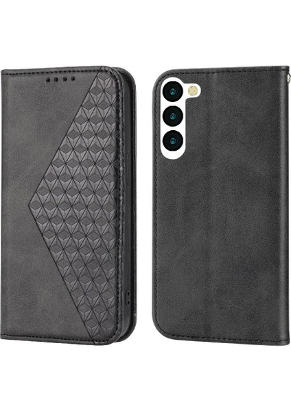 Samsung Galaxy S23 Artı El Kayışı Cüzdan Eşkenar Dörtgen Şekli Kullanımı Için Flip Case (Yurt Dışından)