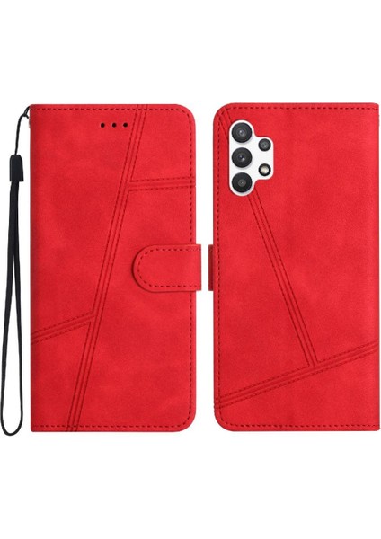Samsung Galaxy A32 5g Flip Folio Tam Koruma Cüzdan Pu Için Flip Case (Yurt Dışından)