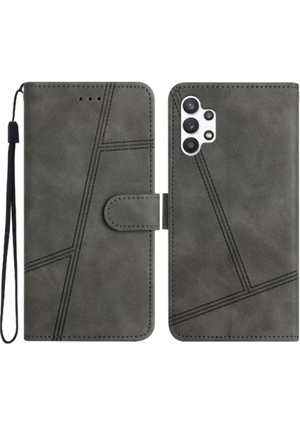Samsung Galaxy A13 4g Cüzdan Pu Deri Bilek Kayışı Flip Case (Yurt Dışından)