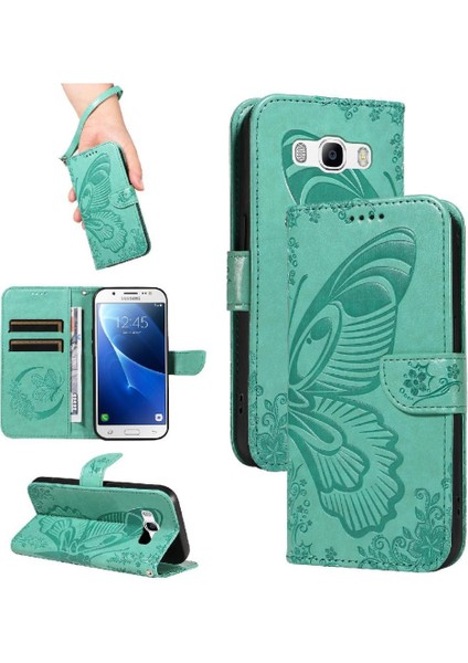 Kredi Kartı Yuvası ile Samsung Galaxy J5 2016 Için Flip Case Yüksek Kalite (Yurt Dışından)
