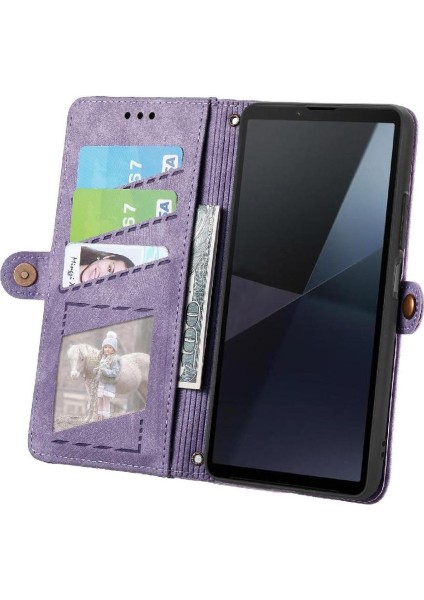 Sony Xperia 10 Vı Cüzdan Için Flip Case Basit Iş Darbeye Deri (Yurt Dışından) fırsatları