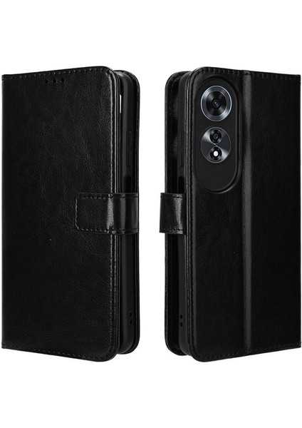 Oppo A60 4g Flip Kapak Için Kılıf Manyetik Cüzdan Kart Tutucu (Yurt Dışından)