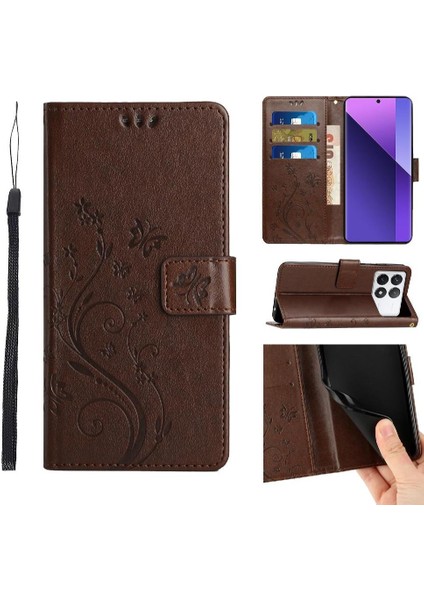 Xiaomi Poco X6 Pro Için Kickstand Durumda Manyetik Kapatma Bilek Kayışı Pu (Yurt Dışından)