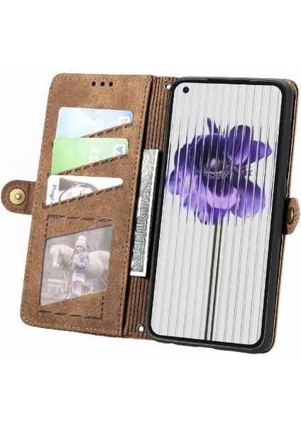 Nothing Flip Case Telefon 1 Darbeye Kapak Cüzdan Basit Deri (Yurt Dışından) modelleri