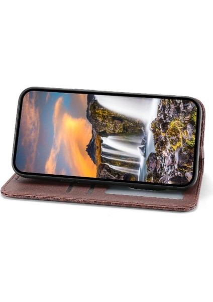 Manyi Mall Xiaomi 14 Için Flip Case Ultra El Kayışı Eşkenar Dörtgen Şekli Standı Günlük Kullanım (Yurt Dışından)