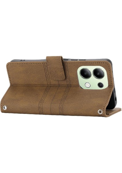 Xiaomi Redmi Not 13 Için Flip Case 5g Pu Deri Manyetik Kapatma Cüzdan (Yurt Dışından)